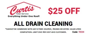 $25 Off All Drain Cleaning