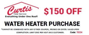 $150 Off Water Heater Purchase